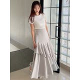 アシンメトリーラッフルフレアスカート | RESEXXY | 詳細画像7 