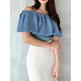 ボリュームドッキングオフショルニットトップス | RESEXXY | 詳細画像1