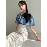 ボリュームドッキングオフショルニットトップス | RESEXXY | 詳細画像9