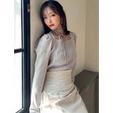 ショルダービジューチョーカーニットトップス | RESEXXY | 詳細画像9 