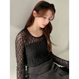 カップ付きストレッチレーストップス | RESEXXY | 詳細画像12 