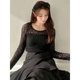 カップ付きストレッチレーストップス | RESEXXY | 詳細画像14 