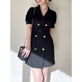 ブラック | スリーブシアーデザインミニワンピース | RESEXXY