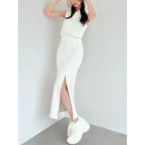 ホワイト | スウェットフーディーワンピース | RESEXXY