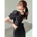 バックリボンスクエアブラウス【セットアップ着用可能】 | RESEXXY | 詳細画像7