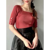レッド | シンプルスリーブニットトップス【ネイビーWEB限定カラー】 | RESEXXY