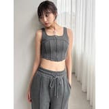 センターZIPコルセットトップス【セットアップ着用可能】 | RESEXXY | 詳細画像2 
