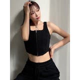 センターZIPコルセットトップス【セットアップ着用可能】 | RESEXXY | 詳細画像8 