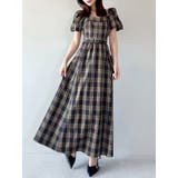 イエロー | バルーンスリーブチェックワンピース | RESEXXY