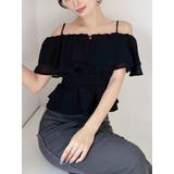 ブラック | オフショルシャーリングチュニック | RESEXXY