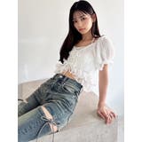 レースドッキングフリルブラウス | RESEXXY | 詳細画像15 