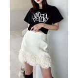 アイボリー | コサージュミニスカート | RESEXXY