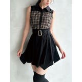 ブラック | ランダムヘムラッフルミニスカート | RESEXXY