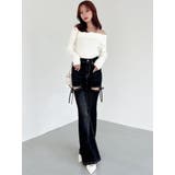 【追加生産分】カットアウトリボンデニムパンツ | RESEXXY | 詳細画像10