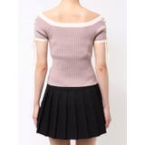 スリーブレースアップバイカラーニットトップス | RESEXXY | 詳細画像17 