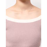 スリーブレースアップバイカラーニットトップス | RESEXXY | 詳細画像18 