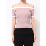 スリーブレースアップバイカラーニットトップス | RESEXXY | 詳細画像22 