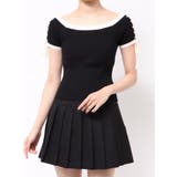 スリーブレースアップバイカラーニットトップス | RESEXXY | 詳細画像27 