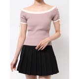 スリーブレースアップバイカラーニットトップス | RESEXXY | 詳細画像28 