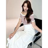 スリーブレースアップバイカラーニットトップス | RESEXXY | 詳細画像7 