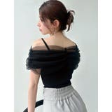 ブラック | シアーコンビオフショルニット | RESEXXY