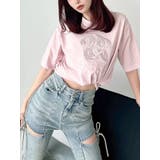 ピンク | エンブロイダリーロゴTシャツ | RESEXXY