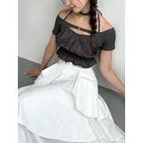 チャコールグレー | フリルデザインカットトップス | RESEXXY