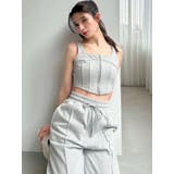 センターZIPコルセットトップス【セットアップ着用可能】 | RESEXXY | 詳細画像7