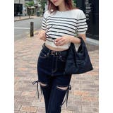 クルーネックハーフスリーブニットカーデ | RESEXXY | 詳細画像1 