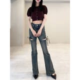 クルーネックハーフスリーブニットカーデ | RESEXXY | 詳細画像13 