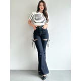 クルーネックハーフスリーブニットカーデ | RESEXXY | 詳細画像24 