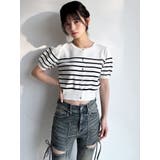 クルーネックハーフスリーブニットカーデ | RESEXXY | 詳細画像25 