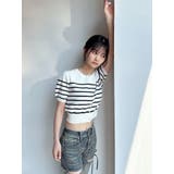 クルーネックハーフスリーブニットカーデ | RESEXXY | 詳細画像26 