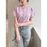 クルーネックハーフスリーブニットカーデ | RESEXXY | 詳細画像7 