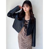 フェイクレザーライダースジャケット | RESEXXY | 詳細画像9 