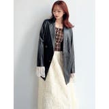 カフスレースフェイクレザージャケット | RESEXXY | 詳細画像22 