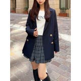 ネイビー | テーラードミディジャケット | RESEXXY