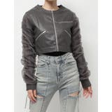 シアースリーブ合皮ブルゾン | RESEXXY | 詳細画像37 