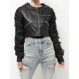 シアースリーブ合皮ブルゾン | RESEXXY | 詳細画像38 