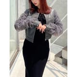 チャコールグレー | シアースリーブ合皮ブルゾン | RESEXXY