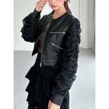 ブラック | シアースリーブ合皮ブルゾン | RESEXXY