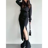 ブラック | スウェットフーディワンピース | RESEXXY