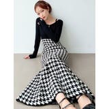 ハウンドトゥースマーメイドニットワンピース | RESEXXY | 詳細画像6 
