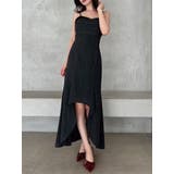 ブラック | バイカラーアシンメトリーキャミワンピース | RESEXXY