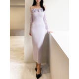 ラベンダー | レースモチーフドッキンクニットワンピース | RESEXXY