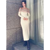 【骨格ストレート向け】バイカラーニットワンピース | RESEXXY | 詳細画像11 