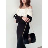 【骨格ストレート向け】バイカラーニットワンピース | RESEXXY | 詳細画像16 