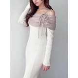 【骨格ストレート向け】バイカラーニットワンピース | RESEXXY | 詳細画像19 