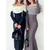 【骨格ストレート向け】バイカラーニットワンピース | RESEXXY | 詳細画像23 