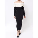 【骨格ストレート向け】バイカラーニットワンピース | RESEXXY | 詳細画像35 